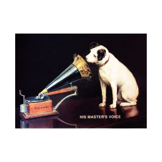 RCA VICTOR HIS MASTERS VOICE by Francis Barraud Vintage Advertisement by vintageposters