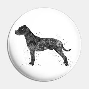 Dogo argentino dog black and white Pin