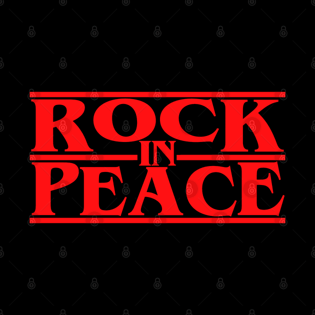 Rock In Peace Metal Music 80s vintage retro rip rock gods by ArtIzMuzikForTheEyez