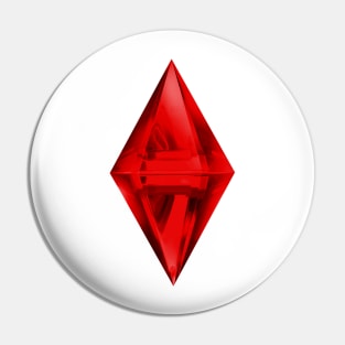 Sims red Plumbob Diamond Pin