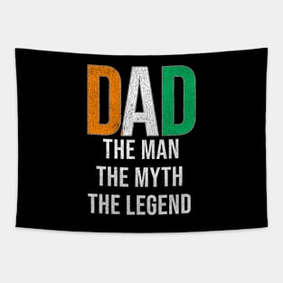 Ivorian Dad The Man The Myth The Legend - Gift for Ivorian Dad With Roots From Ivorian Tapestry