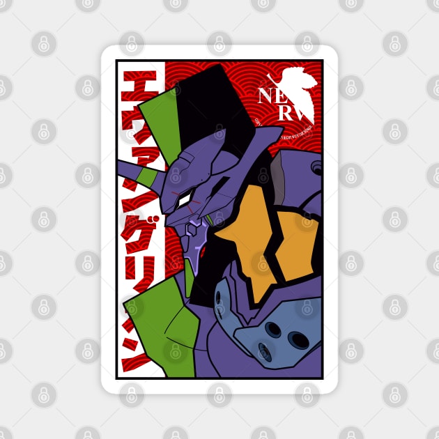 Evangelion eva 01 Magnet by paisdelasmaquinas