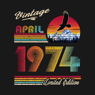 April 1974 Birthday T-Shirt