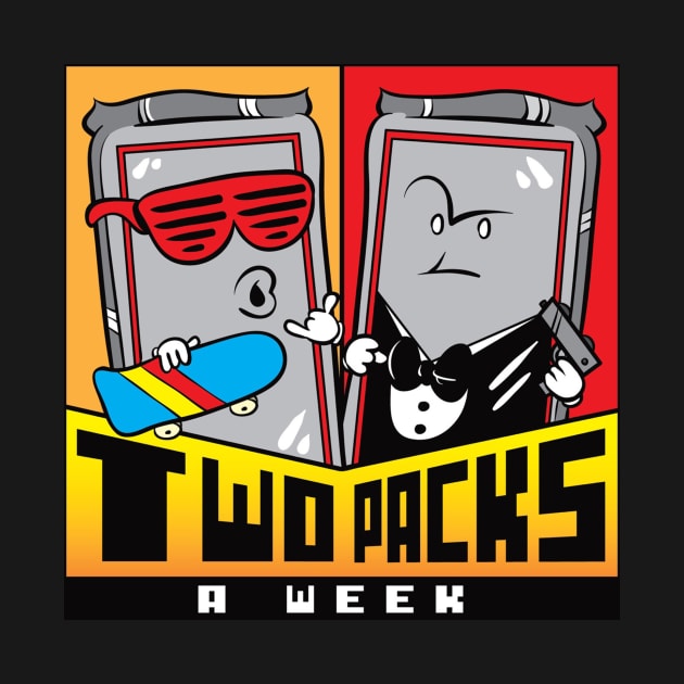 2 Packs A Week Logo by meltdownnetwork