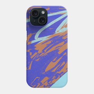 Abstract Blue-Brown Phone Case