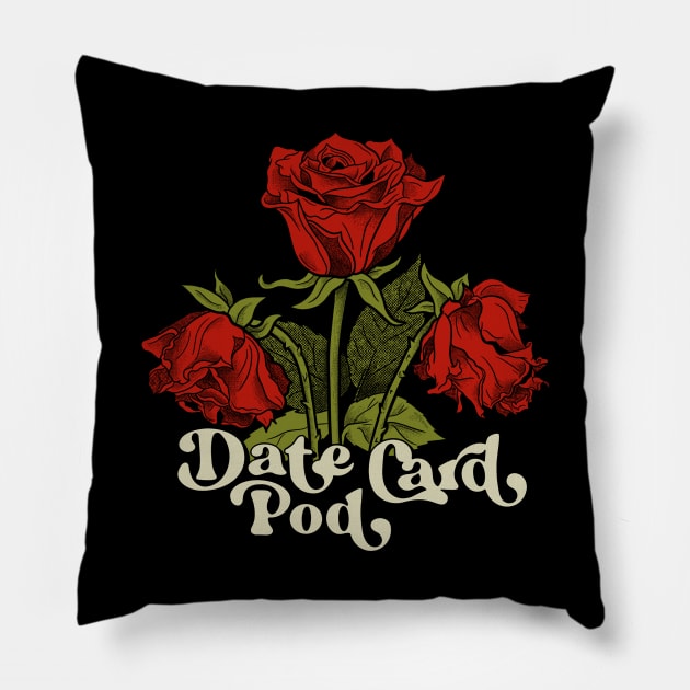 Date Card Pod - Wilted Roses Pillow by datecardpod