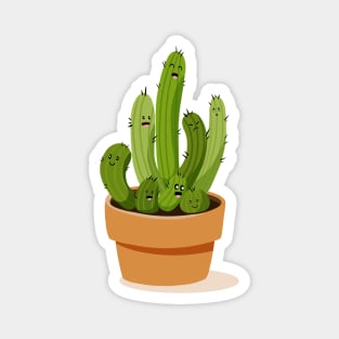 Cactus different moods Magnet