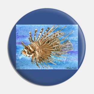 Daily Doodle 8 - Lionfish Pin