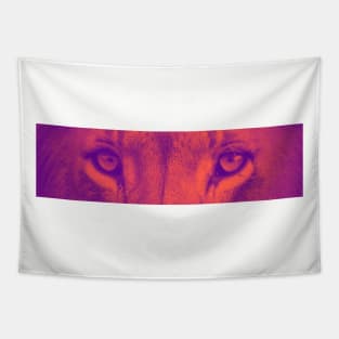 Lion eyes (Orange) Tapestry