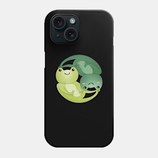 Kawaii Frog Drawing Yin Yang Balance Symbol Phone Case