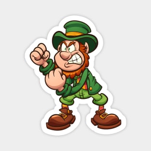 Angry Leprechaun Magnet