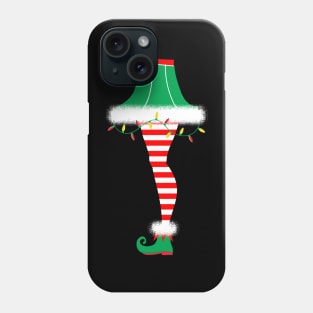 Retro Christmas Leg Lamp Elf Phone Case