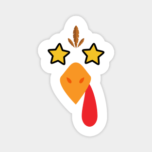 Turkey Face thanksgiving fall season cute matching friend costume inspiration Magnet