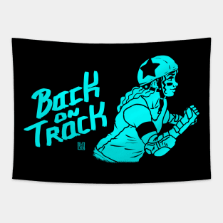 Back on Track - Roller Derby Shirt IV Tapestry