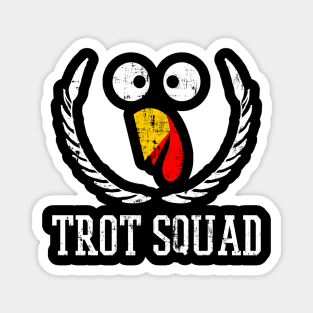 Trot Squad Thanksgiving Day Funny Turkey Face Running Gifts Magnet