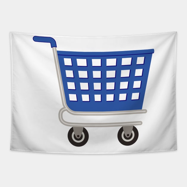 Cute Shopping Cart Tapestry by SWON Design