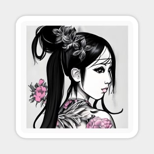 Geisha Tattoo Magnet