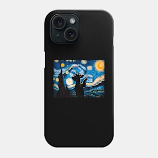 Wiener Winks Dachshund Dog Starry Night, Stylish Tee for Dog Lovers Phone Case