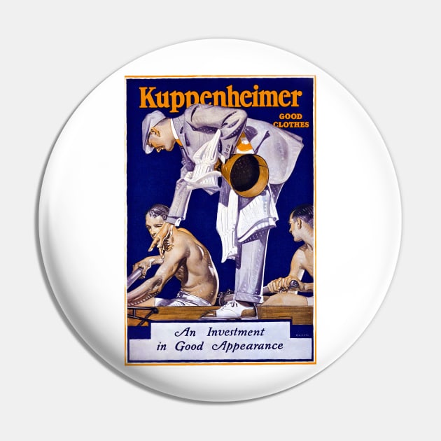 J.C. Leyendecker 1920s Kuppenheimer Ad Pin by Donkeh23