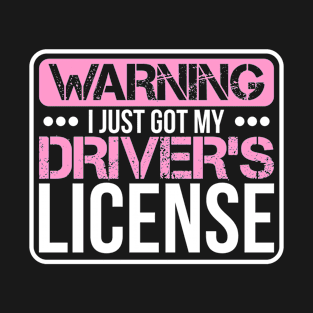 Girl Passing Driving License gift passed driving test | driver's license T-Shirt