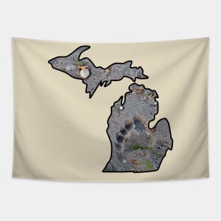 Michigan Footprint Tapestry