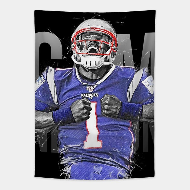 Cam Newton Tapestry by Creativedy Stuff
