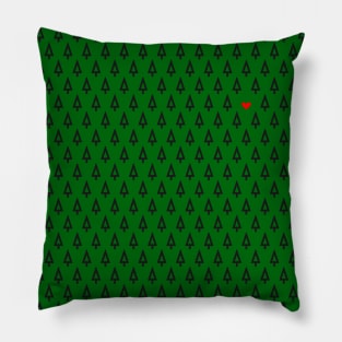 Forest love pattern (black) Pillow