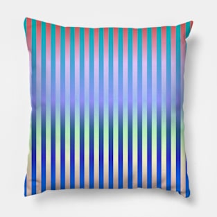 Peacock and Flower (Stripes) Pillow