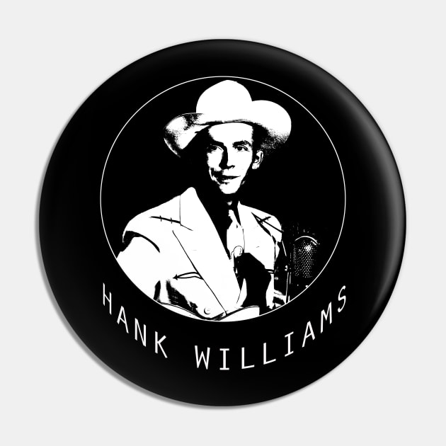 Hank Williams Pin by GreenRabbit