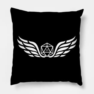 D20 Dice Emblem Tabletop RPG Gaming Pillow