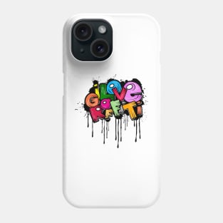 I Love Graffiti Design Phone Case