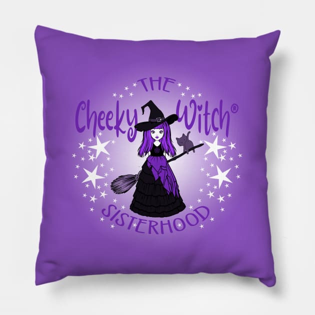 Purple Cheeky Witch® Sisterhood Pillow by Cheeky Witch