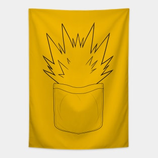 Electric fox tail (pocket) Tapestry