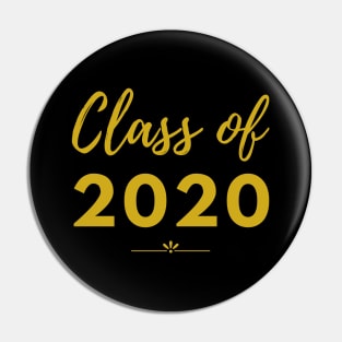 Gold Class of 2020 Student Gift High School College Senior Pin