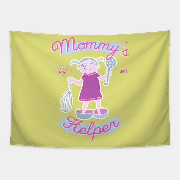 Mommy's Helper Tapestry by Luli and Liza