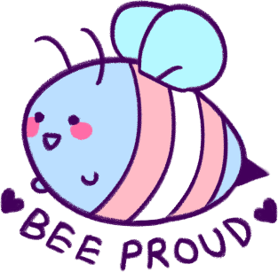 BEE proud: transgender flag Magnet