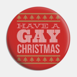 Gay Christmas Pin