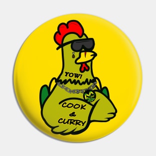 "C.C." the Curry Chicken Pin