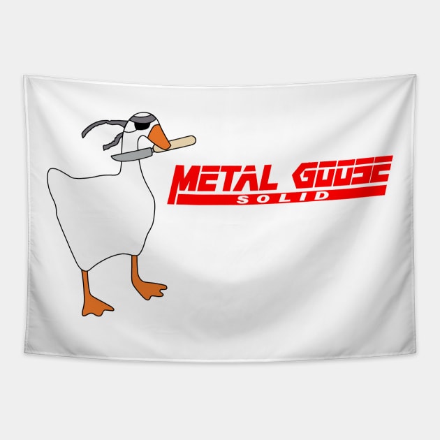 Metal Goose Solid Tapestry by zody