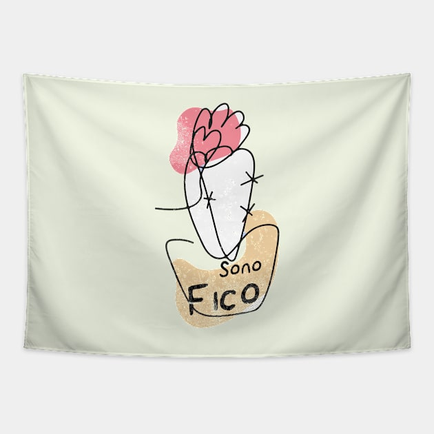 SALENTOmadness "Sono Fico" - I am Cool Tapestry by SALENTOmadness