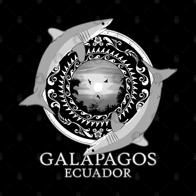 Mako Sharks Ecuador Galápagos by NicGrayTees