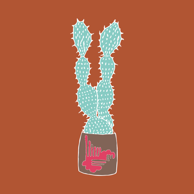 Cacti in art pot by Flyingrabbit