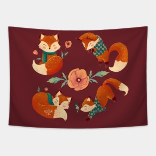 Cozy fox Tapestry