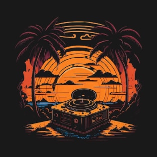 sunset with classic music T-Shirt