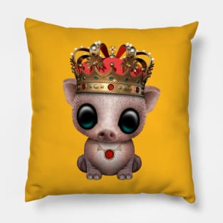 Cute Royal Pig Wearing Crown Pillow