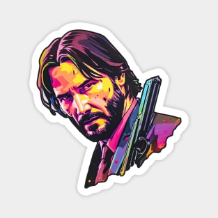 John Wick 4 Colorful Magnet