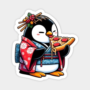 Pizza penguin Magnet