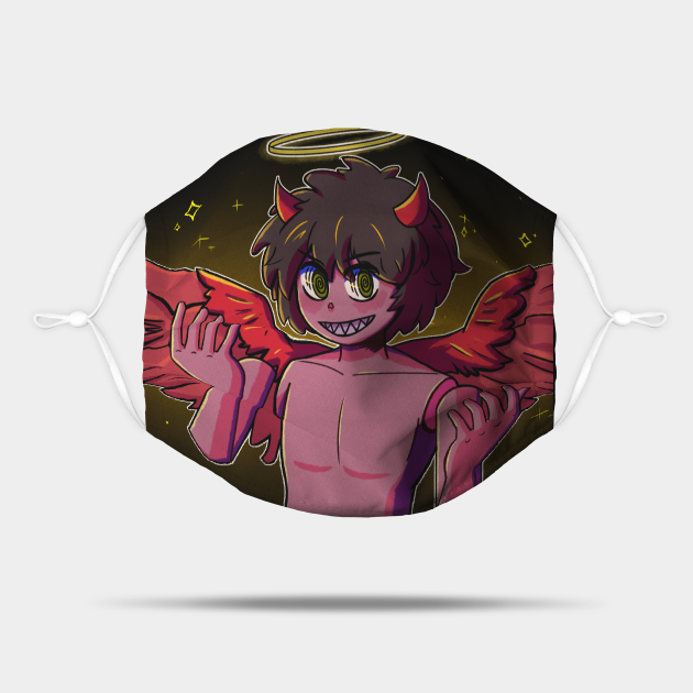 Vaporwave anime aesthetic boy devil angel - Vaporwave Anime - Mask | TeePublic Vaporwave anime aesthetic boy devil angel - Vaporwave Anime - Mask | TeePublic