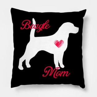 Beagle mom   cute mother's day t shirt for dog lovers Pillow