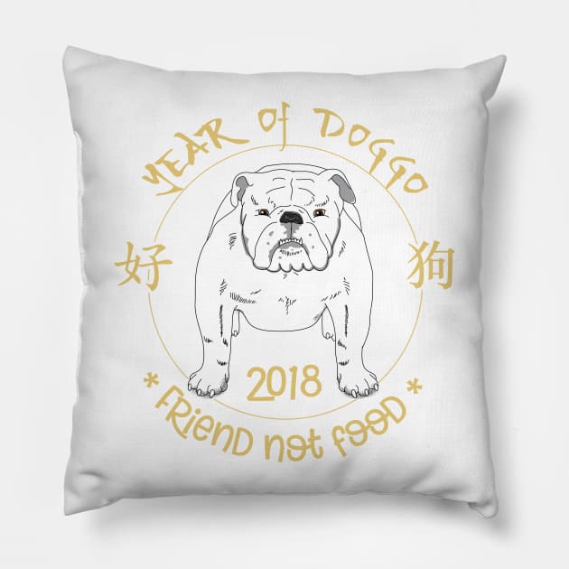 Year of Doggo 3 Pillow by atomguy